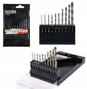 Yato Wiertła Do Metalu Hss 1.5mm-6mm Hex 10szt.