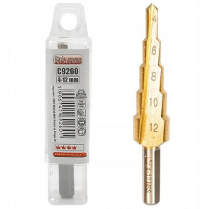 Wiertło Tytanowe STOŻKOWE do Metalu C9260 4-12m
