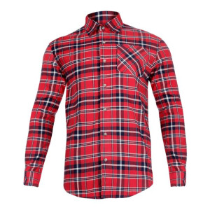 Koszula flanelowa czerw-granat., 170g/m2, "2xl", ce, lahti