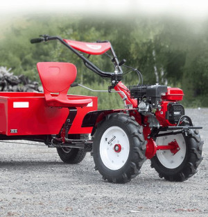 Hecht 7100 Set Traktorek Ogrodowy Mikro Ciągnik Ogrodniczy Z Przyczepą Zest