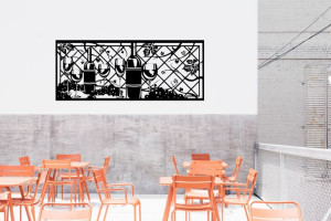 Ażurowy panel ścienny-kuchnia - restauracja