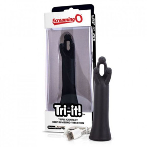 Wibrator - The Screaming O Trident Vibrator Black