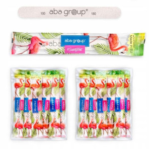 50x Aba Group Bezpieczny Pakiet pilnik prosty 100/180 slim szary
