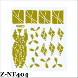 Z-NF 404. Szablon do wzorków - złoty