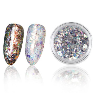 Magic Mirror Effect Powders Sequins - 03 pojemność 0,5g - pyłek płatki do z