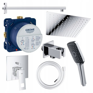Zestaw Prysznicowy Podtynkowy Bateria Grohe Eurocube Deszczownica 25 Cm