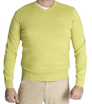 STATE OF ART sweter v-neck duży bawełna