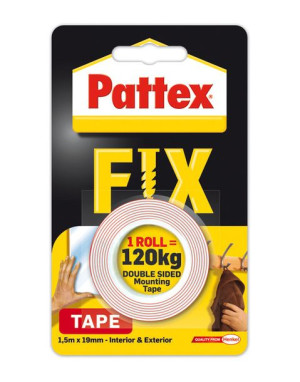Taśma Dustronna Fix 120 Kg Pattex 1,5m X 19 Mm