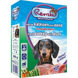 Renske Dog fresh meat turkey and duck 395g - świeży indyk i kaczka