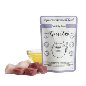 Gussto Fresh Turkey & Duck 8x85g - świeży indyk + kaczka saszetka