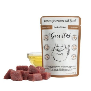 Gussto Fresh Wild Boar 85g- Świeża dziczyzna saszetka