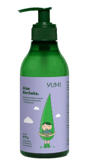 YUMI Aloesowe mydło do rąk BORÓWKA 300ml