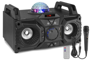 Boombox Fenton KAR100 z Kula Disco LED Bluetooth