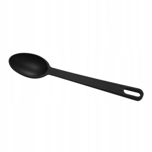 Łyżka kuchenna nylonowa do mieszania czarna 28 cm