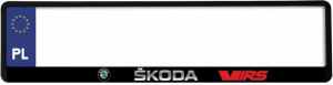 Ramki ramka tablic Skoda VRS czerwona 1 szt