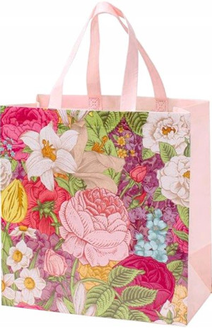 TORBA NA ZAKUPY WIELORAZOWA 32x34x17cm kwiaty