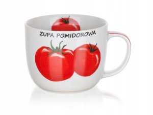 KUBEK miska na zupę DO ZUPY POMIDOROWEJ 730 ml
