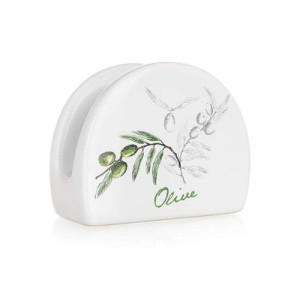 SERWETNIK CERAMICZNY na serwetki na stół OLIWKI