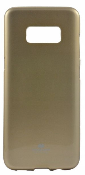 Etui Guma Jelly Mercury złoty Samsung S8 szkło