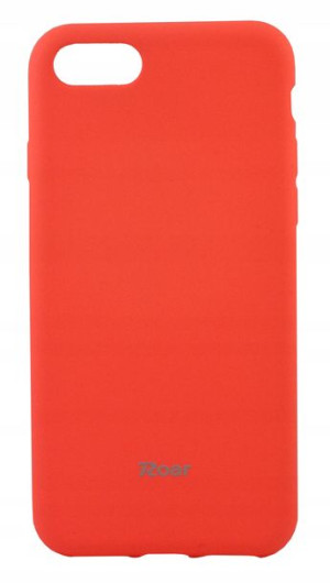 Etui Guma Case Jelly Roar Iphone 7 + szkło Pomarań