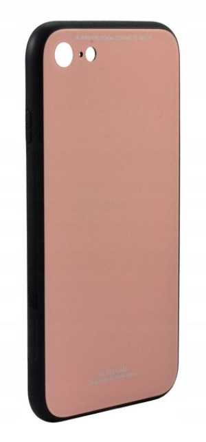 Etui Plecki Case Szklane Iphone 7 8 różowy