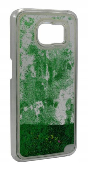 Etui Case Ruchome Brokat Samsung S6 zielony
