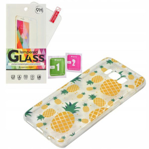 ETUI GUMA Ananas Summer do Samsung Galaxy S8 szkło