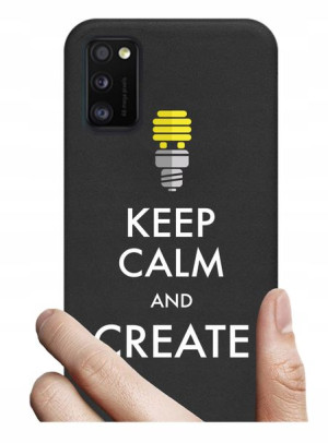 Etui czarne matowe do Samsung Galaxy A41 126 wzory