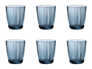 Szklanka Kolorowe Szkło Niebieska Pulsar 6 X 300ml