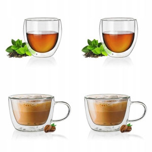 SZKLANKA TERMICZNA 2x300ml 2x250ml ZESTAW prezent