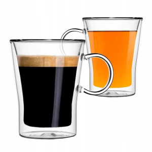 SZKLANKI TERMICZNA kubek 2x 280ml podwójne ścianki