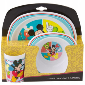 Zestaw Śniadaniowy Obiadowy Mickey Myszka Miki