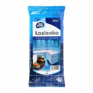 Nawilżone ściereczki do czyszczenia ŁAZIENKI 20szt