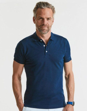 Koszulka męska Stretch polo Russell Biały S
