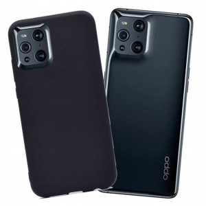 Etui Case czarne Black Matowe do Oppo Find X3