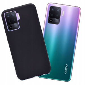 Etui Case czarne Black Matowe do Oppo Reno 5 Lite