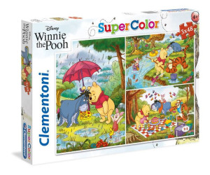Puzzle Supercolor 3x48el Kubuś Puchatek 25232