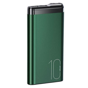USAMS Powerbank PB55 10000mAh 2xUSB wyświetlacz LED zielony/green 10KCD1480