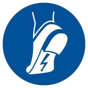 Znak - Nakaz stosowania obuwia antystatycznego GO032 Nakaz stosowania obuwi