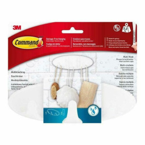 3M Command Łazienkowy Hak Wielofunkcyjny + 2 Paski Bath-21..