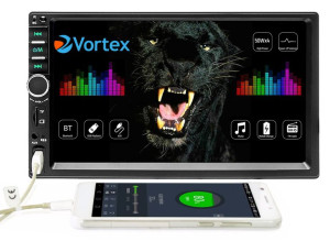 Radio Samochodowe 2 Din, Ekran 7" Usb Mp3 Sd Bluetooth