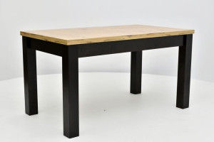 Stół rozkładany J&J  80x120/160 craft/czarny