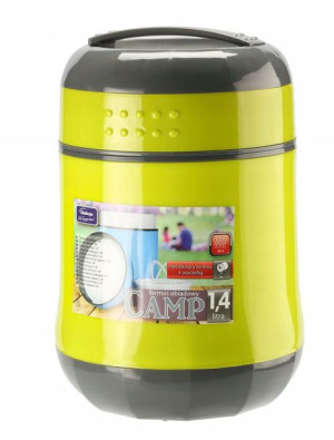 TERMOS OBIADOWY łyżka 1,4L zielony LUNCHBOX camp