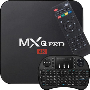 SMART TV BOX 8GB MXQ PRO 4K DEKODER Android 7.1  + klawiatura i8