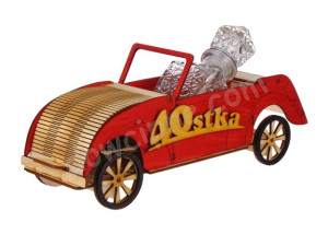 Karafka Auto Garbus z kieliszkami na 18 30 40 50 60 ur lub wzór ogólny