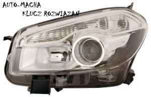 Nissan Qashai 10-14 Reflektor Przedni Lampa przednia lewa