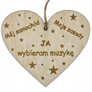 Zawieszka Do Auta Prezent Mój Samochód Moje Zasady