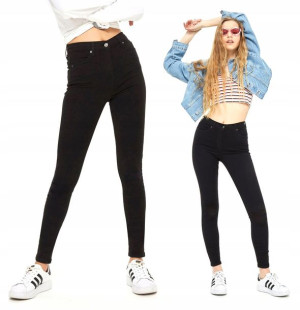 Spodnie Wysoki Stan Wyszczuplające Plus Size Xxl