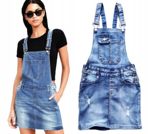 Ogrodniczki Jeansowe Spódnica Ogrodniczka Jeans