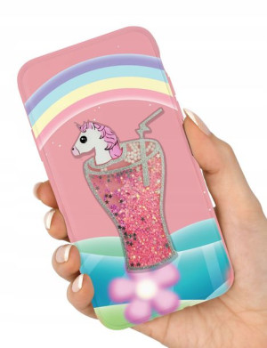 Etui jednorożec brokat do Huawei Y5P